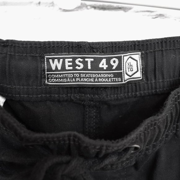 West 49 Black Waistband Cotton Pant Joggers - Picture 5 of 5